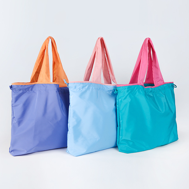 Fashion Ecofriendly Women Handle Tote Bag Durable Shopping Bag Recycled Polyester Bag with Custom Printing